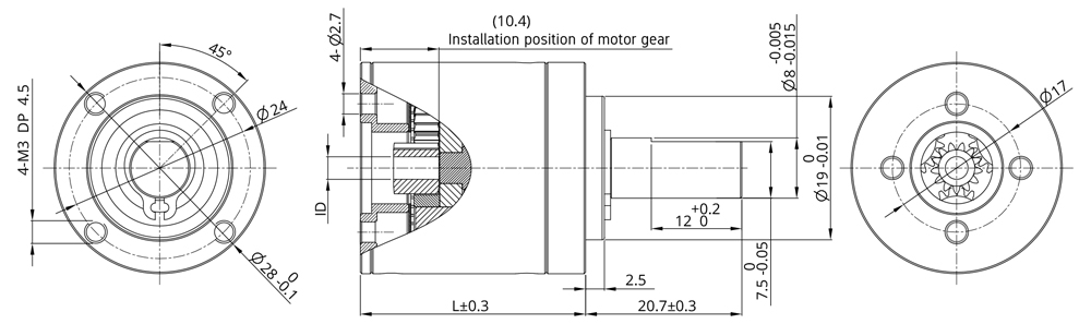 Precision Planetary gearbox
